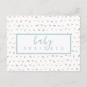 Kleurrijke Spikkels Baby Spikkel Uitnodiging Briefkaart (Voorkant)