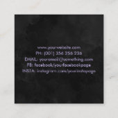 Kleurrijke spintavlinder vierkante visitekaartje (Achterkant)