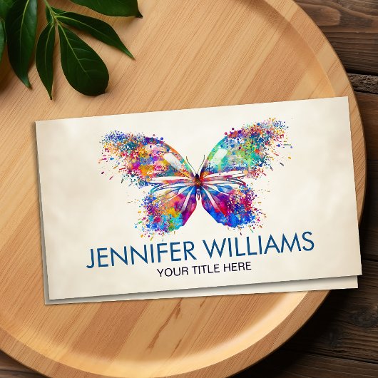 Kleurrijke spintavlinder visitekaartje
