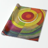 Kleurrijke Spiraal - Abstracte Pastel Art Cadeaupapier (Uitgerold)