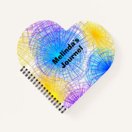 Kleurrijke Spiraal Cirkels Hart Notitieboeken