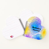 Kleurrijke Spiraal Cirkels Hart Notitieboeken (Binnen)