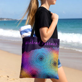Kleurrijke Spiraal Geometrisch Tote Bag