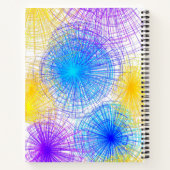 Kleurrijke spiraalcirkels Notitieboeken (Achterkant)