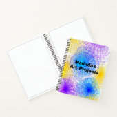 Kleurrijke spiraalcirkels Notitieboeken (Binnen)