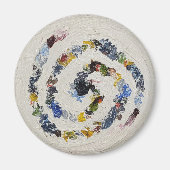 Kleurrijke spiraalkoeling Magnet (Voorkant)