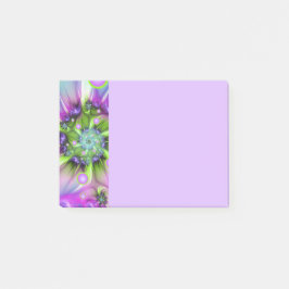 Kleurrijke spiraalronde vormen abstracte fractale  post-it® notes
