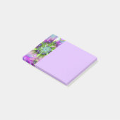 Kleurrijke spiraalronde vormen abstracte fractale post-it® notes (Schuin)