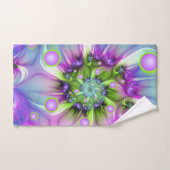 Kleurrijke spiraalvormige ronde vormen Abstracte f Bad Handdoek (Handdoek)