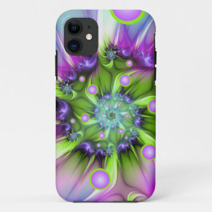 Kleurrijke spiraalvormige ronde vormen Abstracte f Case-Mate iPhone Case