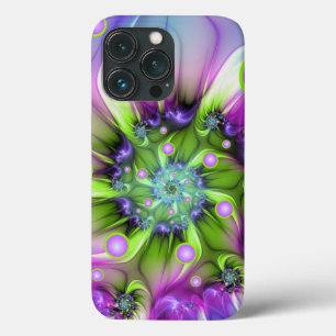 Kleurrijke spiraalvormige ronde vormen Abstracte f Case-Mate iPhone Case