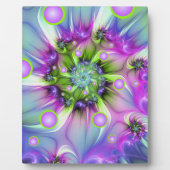 Kleurrijke spiraalvormige ronde vormen Abstracte f Fotoplaat (Voorkant)