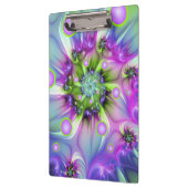 Kleurrijke spiraalvormige ronde vormen Abstracte f Klembord (Links)