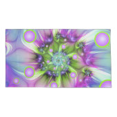 Kleurrijke spiraalvormige ronde vormen Abstracte f Kussensloop (Achterkant)