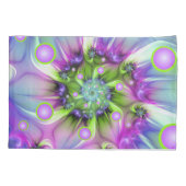 Kleurrijke spiraalvormige ronde vormen Abstracte f Kussensloop (Achterkant)