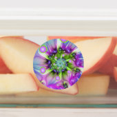 Kleurrijke spiraalvormige ronde vormen Abstracte f Labels (Aangebracht)