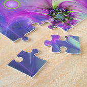 Kleurrijke spiraalvormige ronde vormen Abstracte f Legpuzzel (Zijkant)