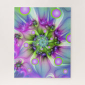 Kleurrijke spiraalvormige ronde vormen Abstracte f Legpuzzel (Verticaal)