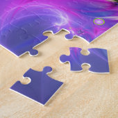 Kleurrijke spiraalvormige ronde vormen Abstracte f Legpuzzel (Zijkant)