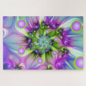 Kleurrijke spiraalvormige ronde vormen Abstracte f Legpuzzel (Horizontaal)