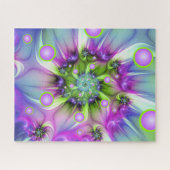 Kleurrijke spiraalvormige ronde vormen Abstracte f Legpuzzel (Horizontaal)