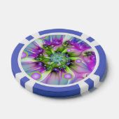 Kleurrijke spiraalvormige ronde vormen Abstracte f Poker Chips (Enkel)