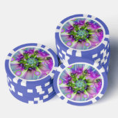 Kleurrijke spiraalvormige ronde vormen Abstracte f Poker Chips (Opstapeling)
