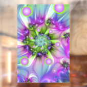 Kleurrijke spiraalvormige ronde vormen Abstracte f Raamsticker (Vel 2)