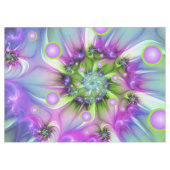 Kleurrijke spiraalvormige ronde vormen Abstracte f Tafelkleed (Voorkant (Horizontaal))