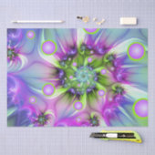 Kleurrijke spiraalvormige ronde vormen Abstracte f Tissuepapier (Craft)