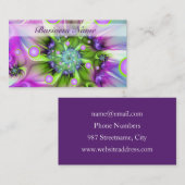 Kleurrijke spiraalvormige ronde vormen Abstracte f Visitekaartje (Voorkant / Achterkant)