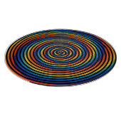 kleurrijke spiraalvormige werveling snijplank (Hoek)