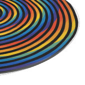 kleurrijke spiraalvormige werveling snijplank (Hoek)