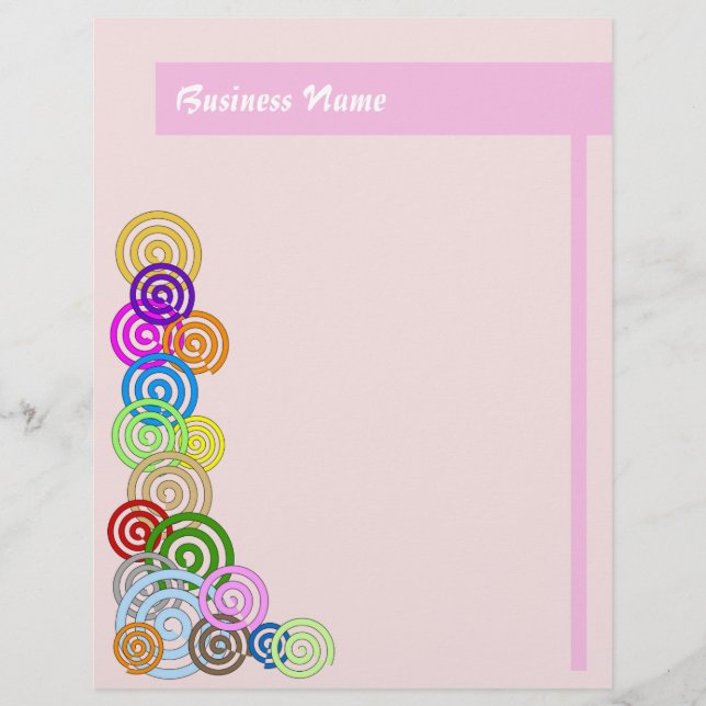 Kleurrijke spiralen (Voorkant)