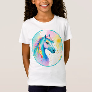 Kleurrijke Spirit Pony 10 Kinderen T-shirt