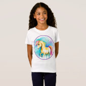 Kleurrijke Spirit Pony 15 Kinderen T-shirt (Voorkant volledig)