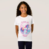 Kleurrijke Spirit Pony 24 eregast T-shirt (Voorkant volledig)