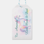 Kleurrijke Spirit Pony 2 Cadeaulabel (Achterkant)