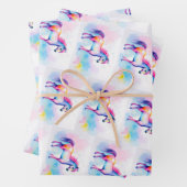 Kleurrijke Spirit Pony 2 inpakpapier vellen (In situ)