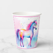 Kleurrijke Spirit Pony 2 papieren bekers (Achterkant)