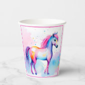 Kleurrijke Spirit Pony 2 papieren bekers (Voorkant)