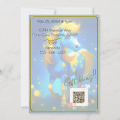 Kleurrijke Spirit Pony 34 Verjaardagsuitnodiging Kaart (Achterkant)