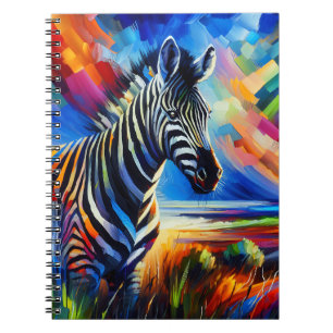 Kleurrijke Spirit Zebra Notitieboek