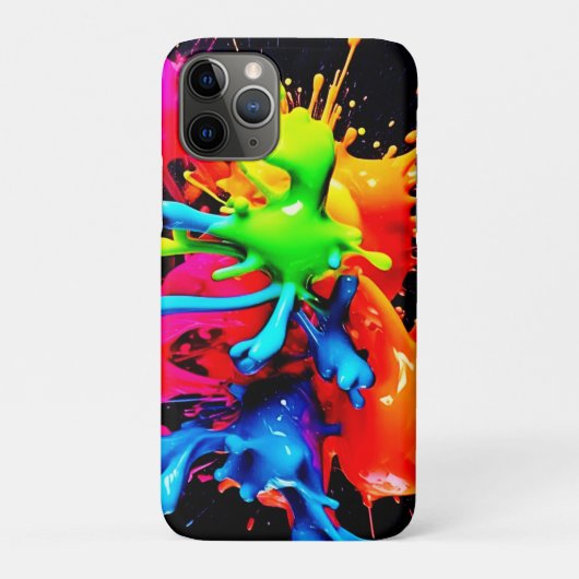 Kleurrijke Splash Abstract Case-Mate iPhone Case (Achterkant)