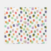 Kleurrijke splash: Abstracte naadloze achtergrond Fleece Deken (Voorkant (Horizontaal))