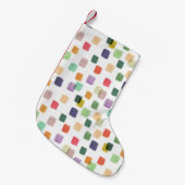 Kleurrijke splash: Abstracte naadloze achtergrond Kleine Kerstsok (Voorkant (Hangend))