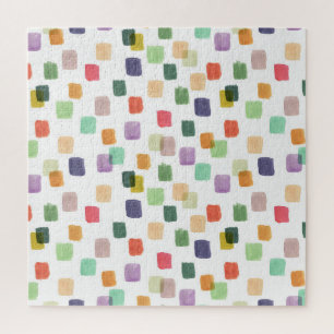 Kleurrijke splash: Abstracte naadloze achtergrond Legpuzzel