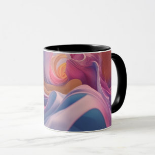 Kleurrijke Splash Coffee Mok - Helder & vet ontwer