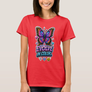 Kleurrijke Splash Dames T-Shirt