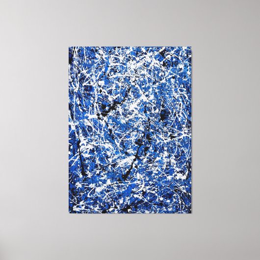 KLEURRIJKE SPLATTER IX - Actie schilderen -Abstrac Canvas Afdruk (Voorkant)